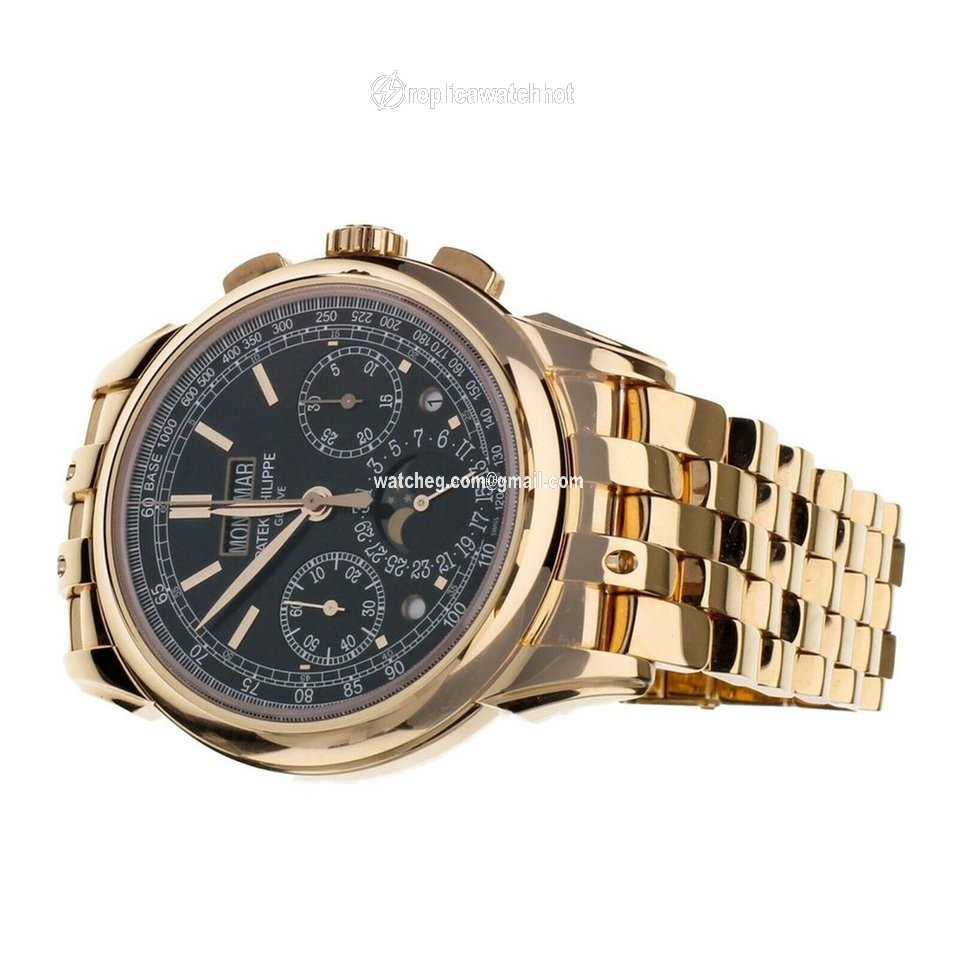 Patek Philippe Perpetual Calendar Chronograph Mens watch Unisex Manual winding Rose gold 5270 1R 3
