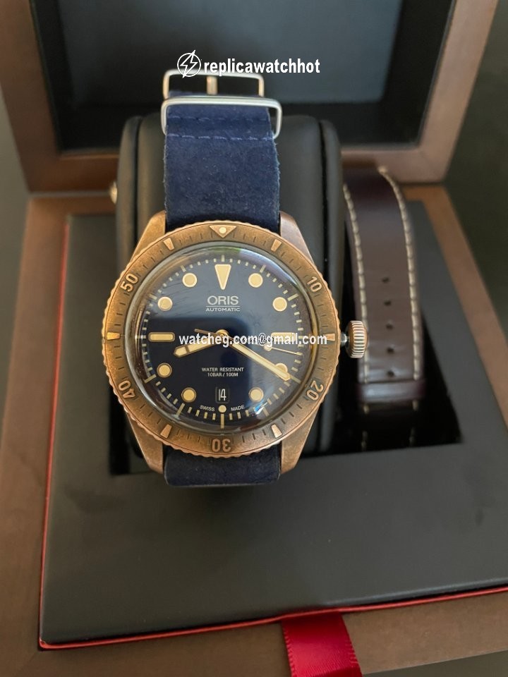 Oris Carl Brashear Mens watch Unisex Automatic Bronze 01 733 7720 3185-Set LS 3