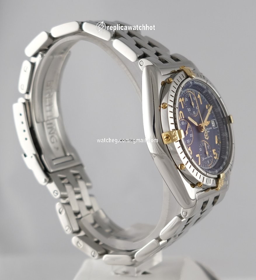 Breitling Chronomat Mens watch Unisex Automatic Gold Steel B 13050.1 3