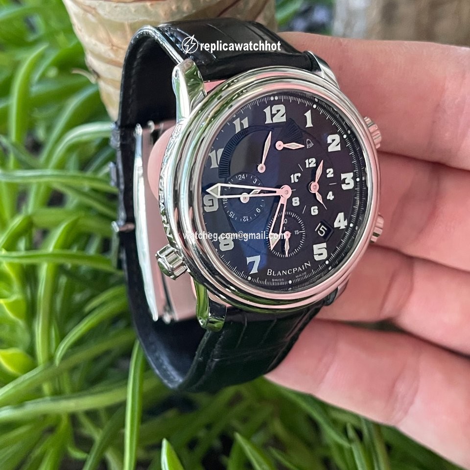 Blancpain Leman Reveil GMT Mens watch Unisex Automatic Steel 2041-1130M-53B 3