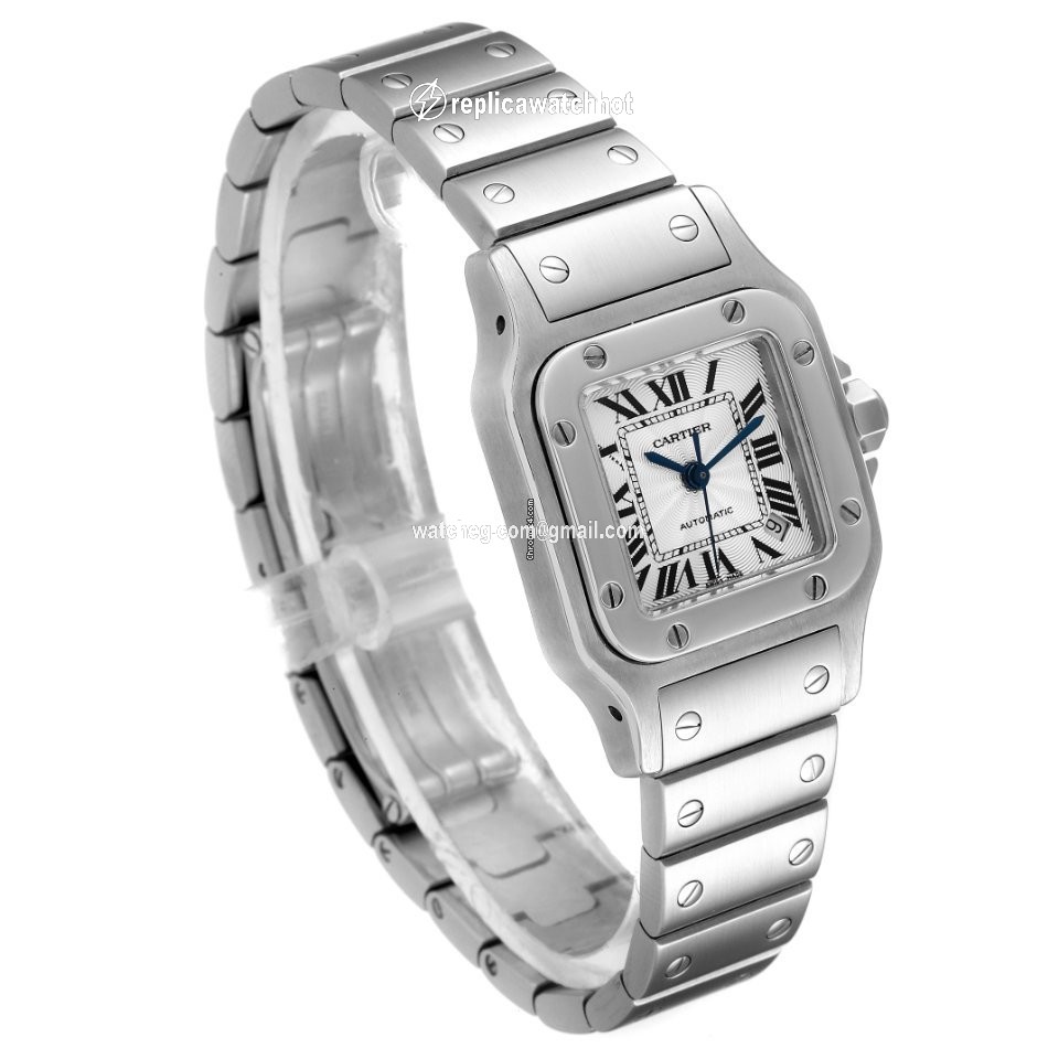 Cartier Santos Galbee Womens watch Automatic Steel W20044D6 3