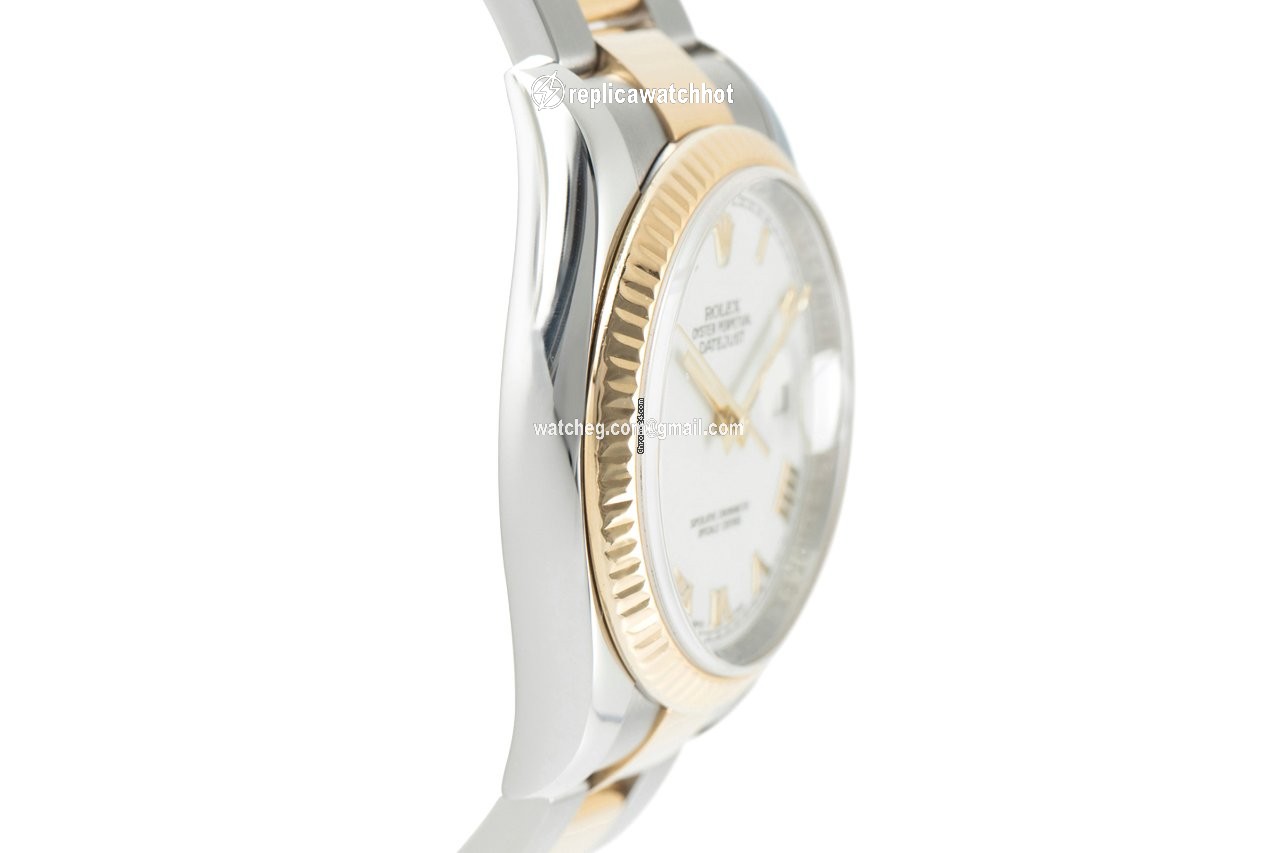 Rolex Datejust 36 Mens watch Unisex Gold Steel Automatic 116233 3
