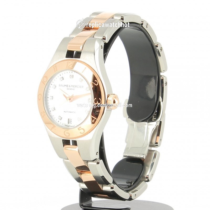 Baume & Mercier Linea Womens watch Automatic Gold Steel MOA10114 3