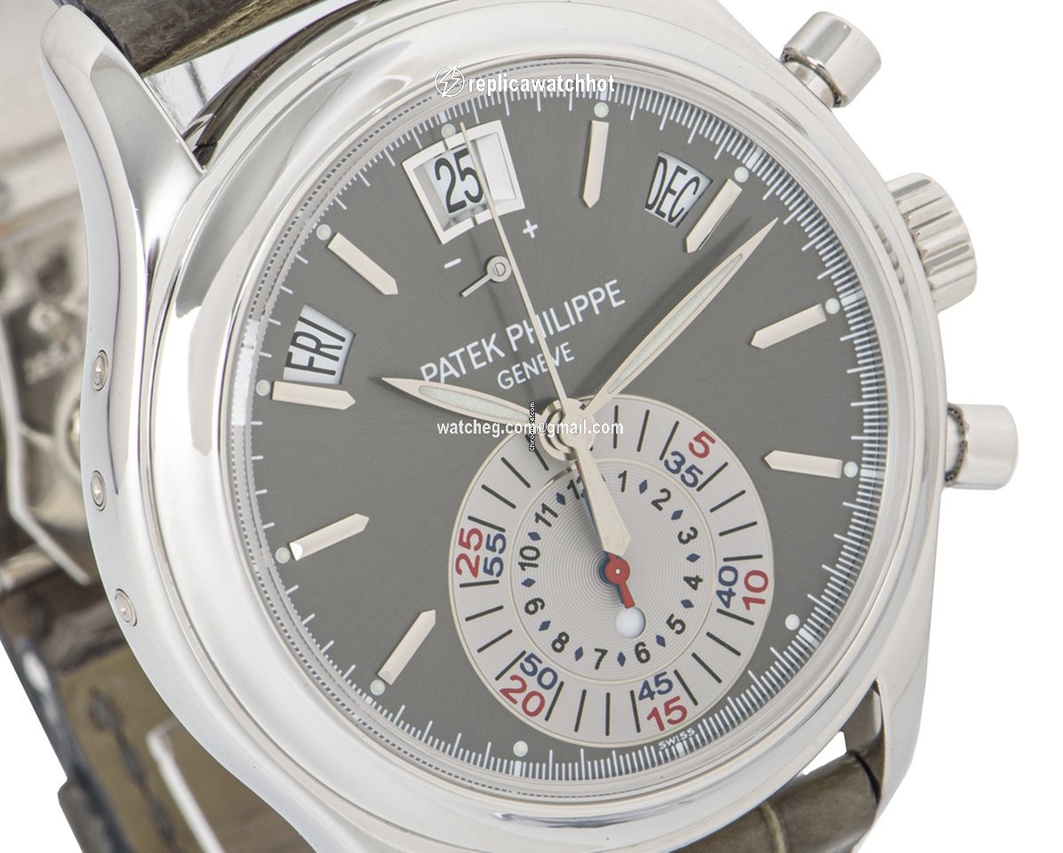 Patek Philippe Annual Calendar Chronograph Mens watch Unisex Automatic Platinum 5960P-001 3