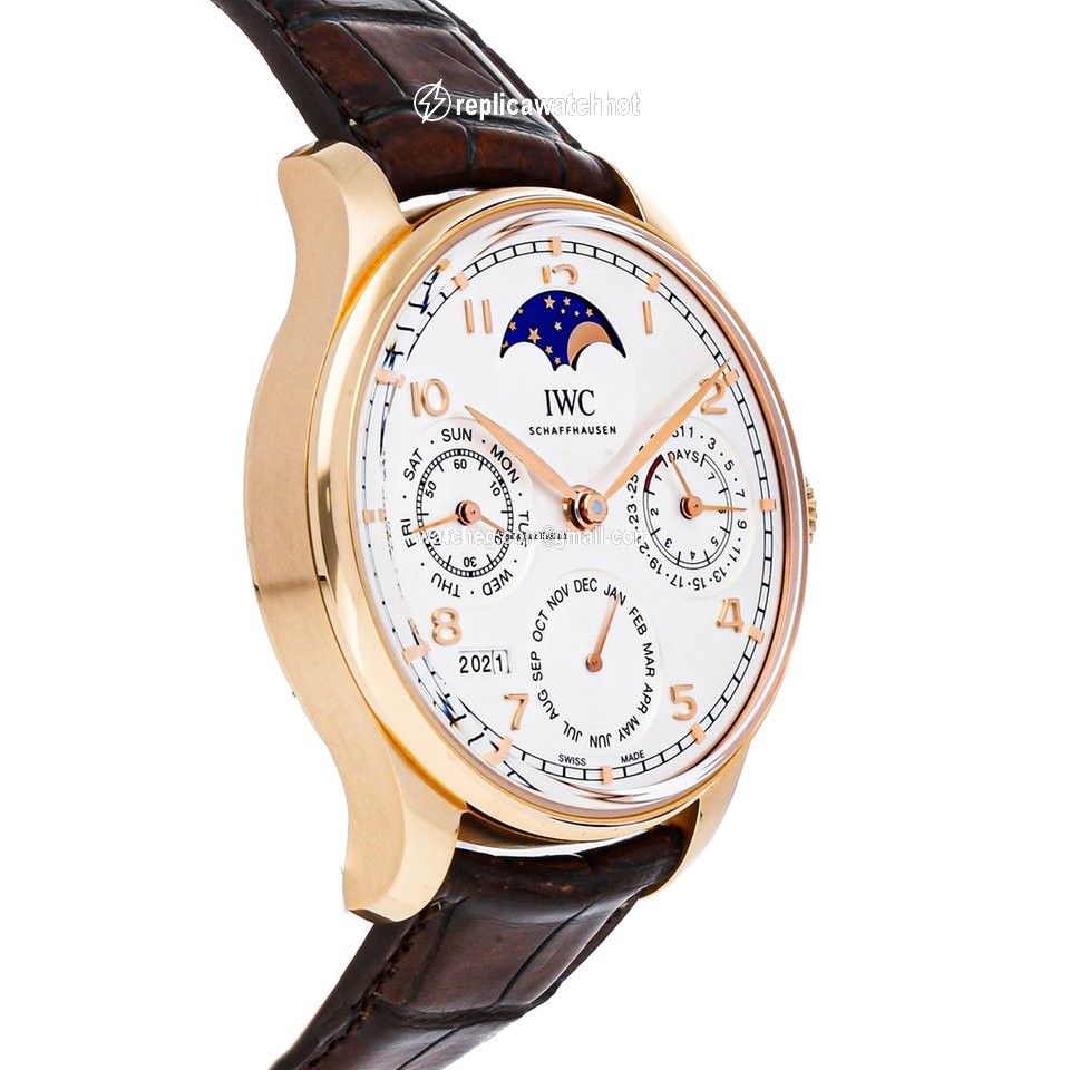 IWC Portuguese Perpetual Calendar Mens watch Unisex Automatic Rose gold IW5033-02 3