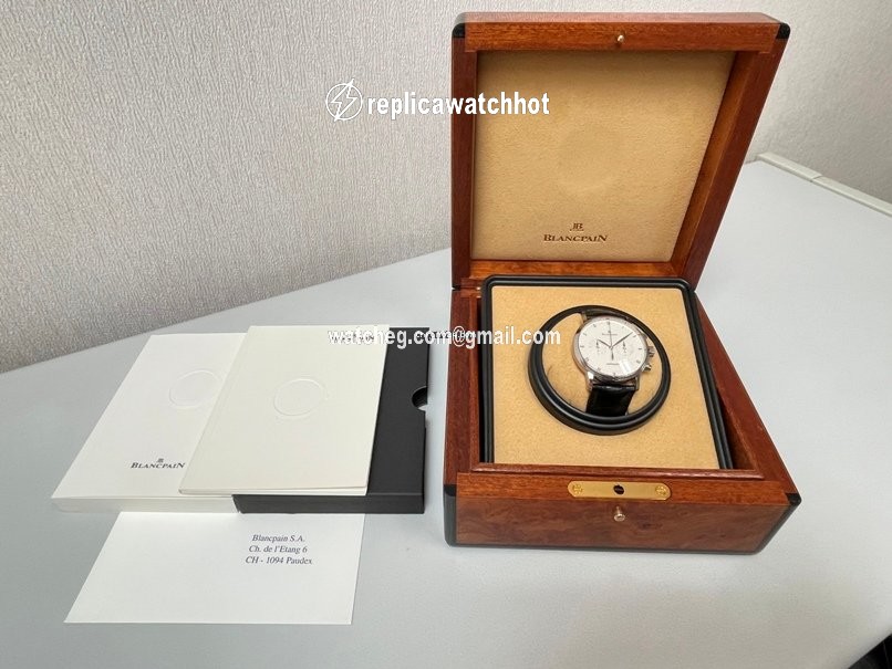 Blancpain Villeret Mens watch Unisex Automatic White gold 4082-1542-55 3