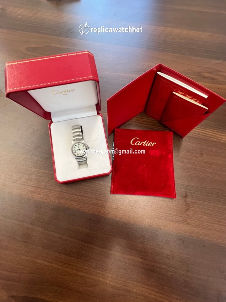 Cartier Santos Mens watch Unisex Quartz Steel 1561.1 3