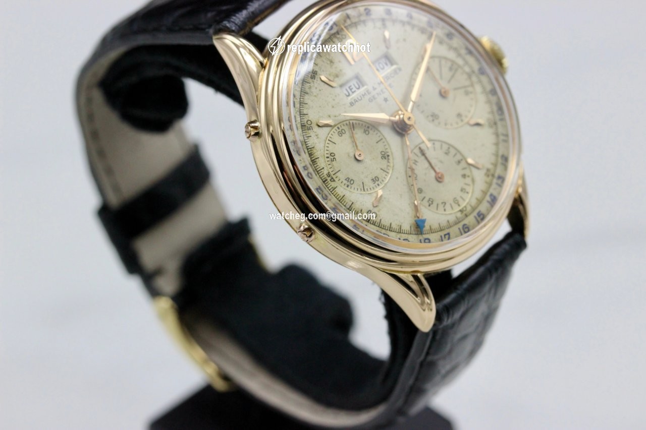 Baume & Mercier Mens watch Unisex Manual winding Yellow gold 128958 3
