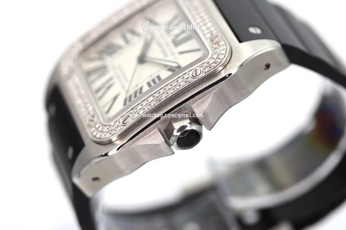 Cartier Santos 100 Mens watch Unisex Automatic Steel 2656 3