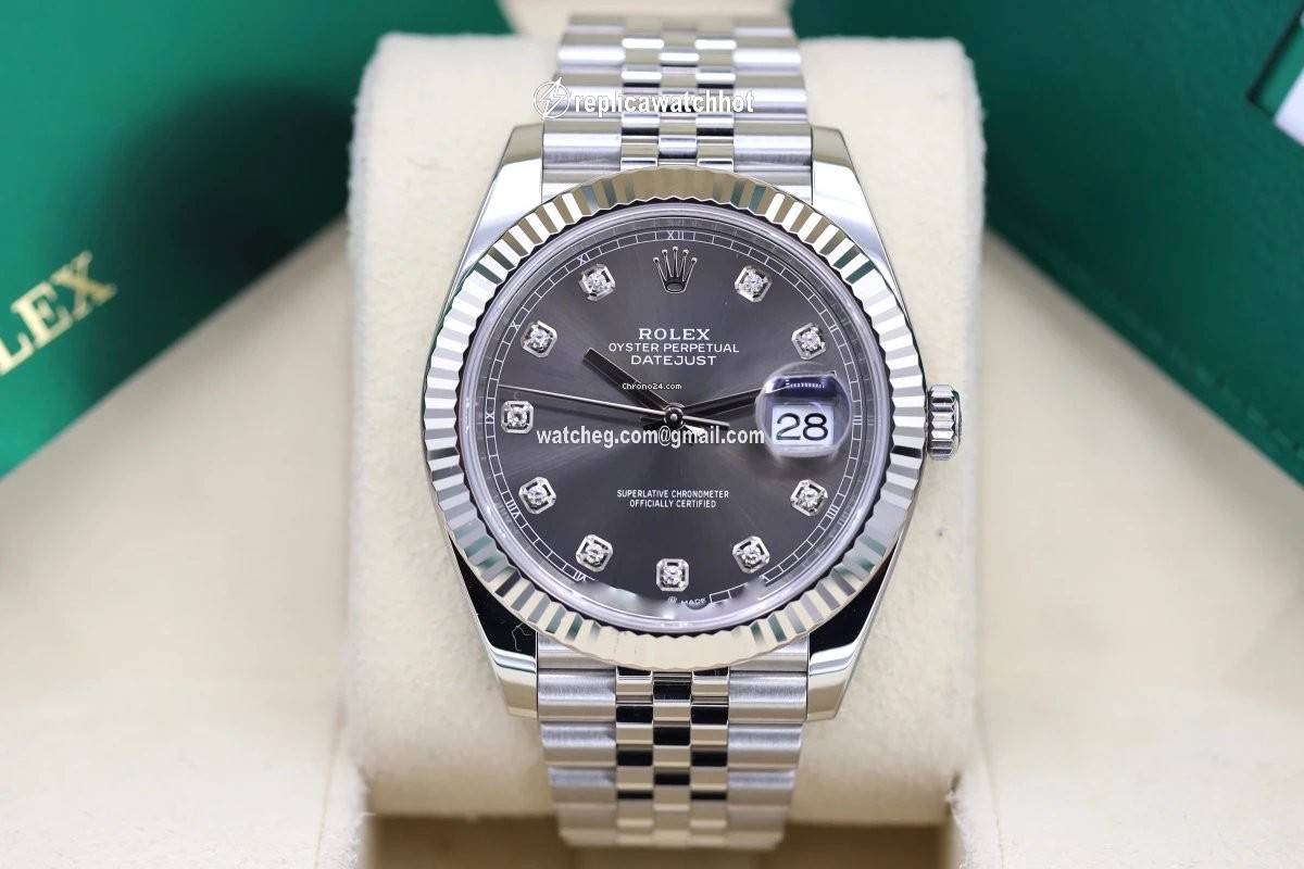 Rolex Datejust 41 Mens watch Unisex Gold Steel Automatic 126334 3