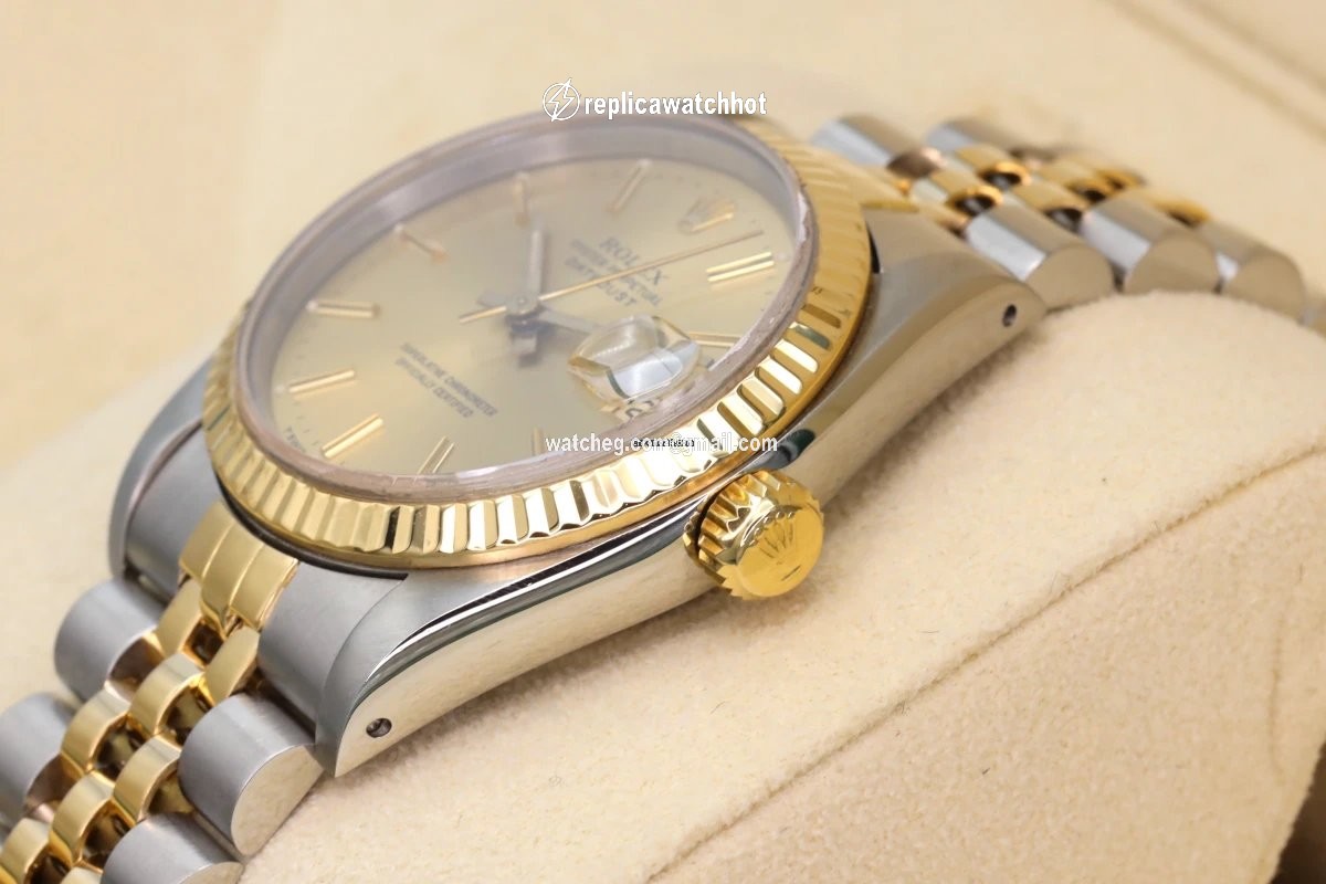 Rolex Datejust 31 Womens watch Gold Steel Automatic 68273 3