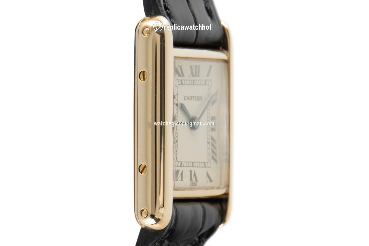 Cartier Tank Womens watch Quartz Yellow gold 8660 3
