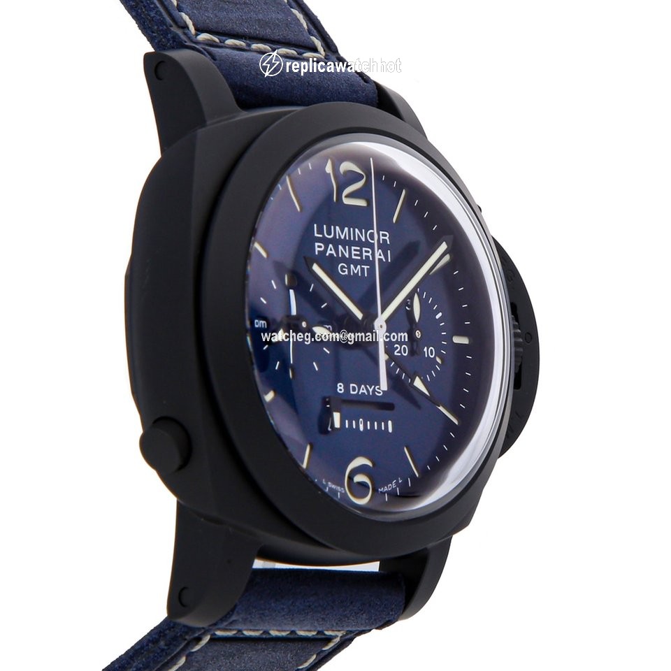 Panerai Luminor 1950 8 Days Chrono Monopulsante GMT Mens watch Unisex Automatic Ceramic PAM01135 3