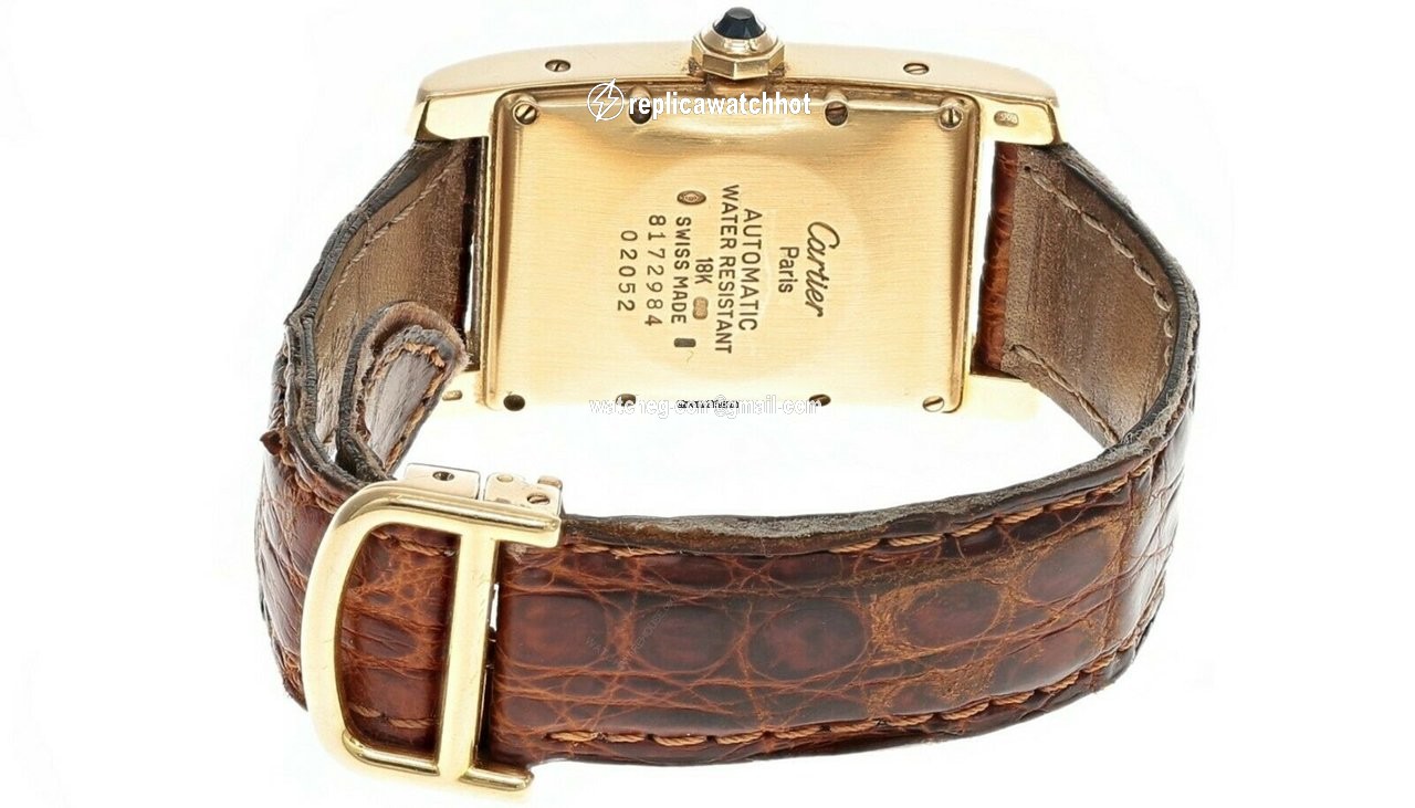 Cartier Tank Americaine Automatic Yellow gold 02052 3