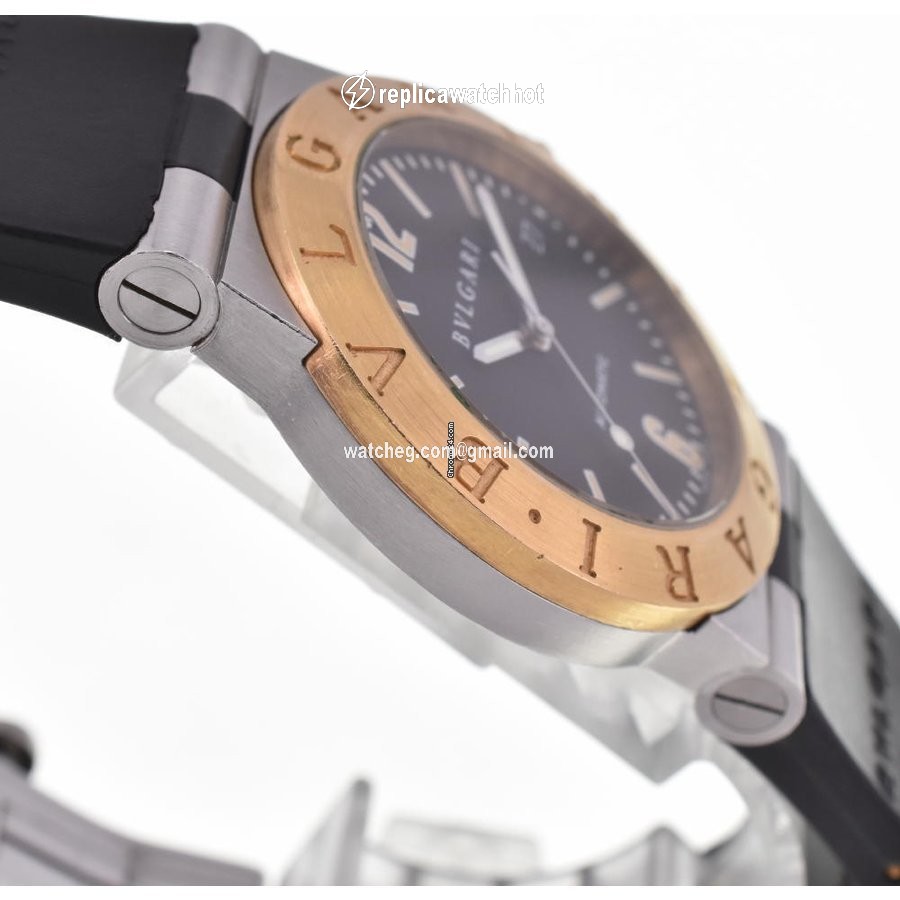 Bulgari Diagono Mens watch Unisex Automatic Gold Steel LC35SG 3