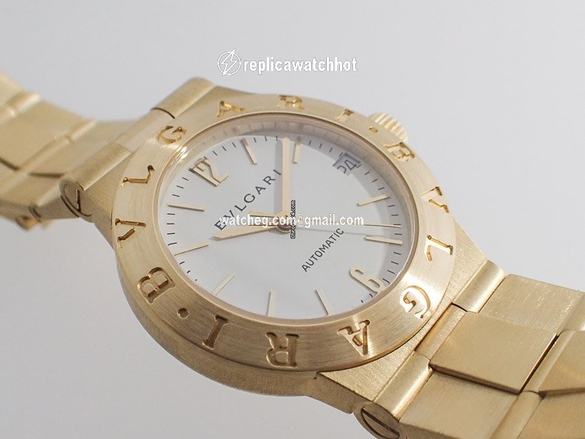 Bulgari Diagono Womens watch Automatic Yellow gold LCV 29 G 3