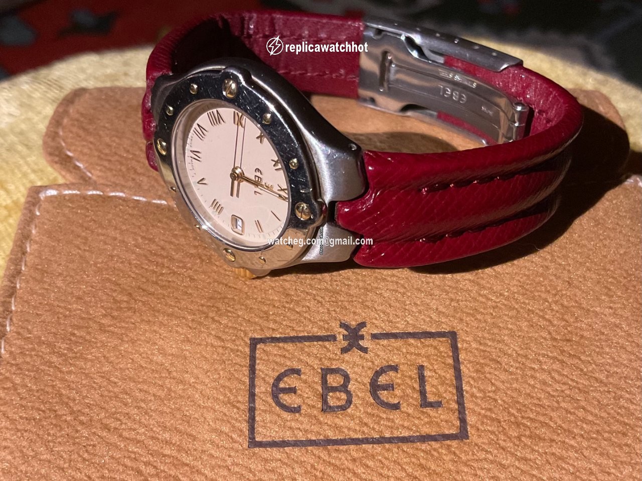 Ebel Sportwave Womens watch Quartz Gold Steel 6087621 3