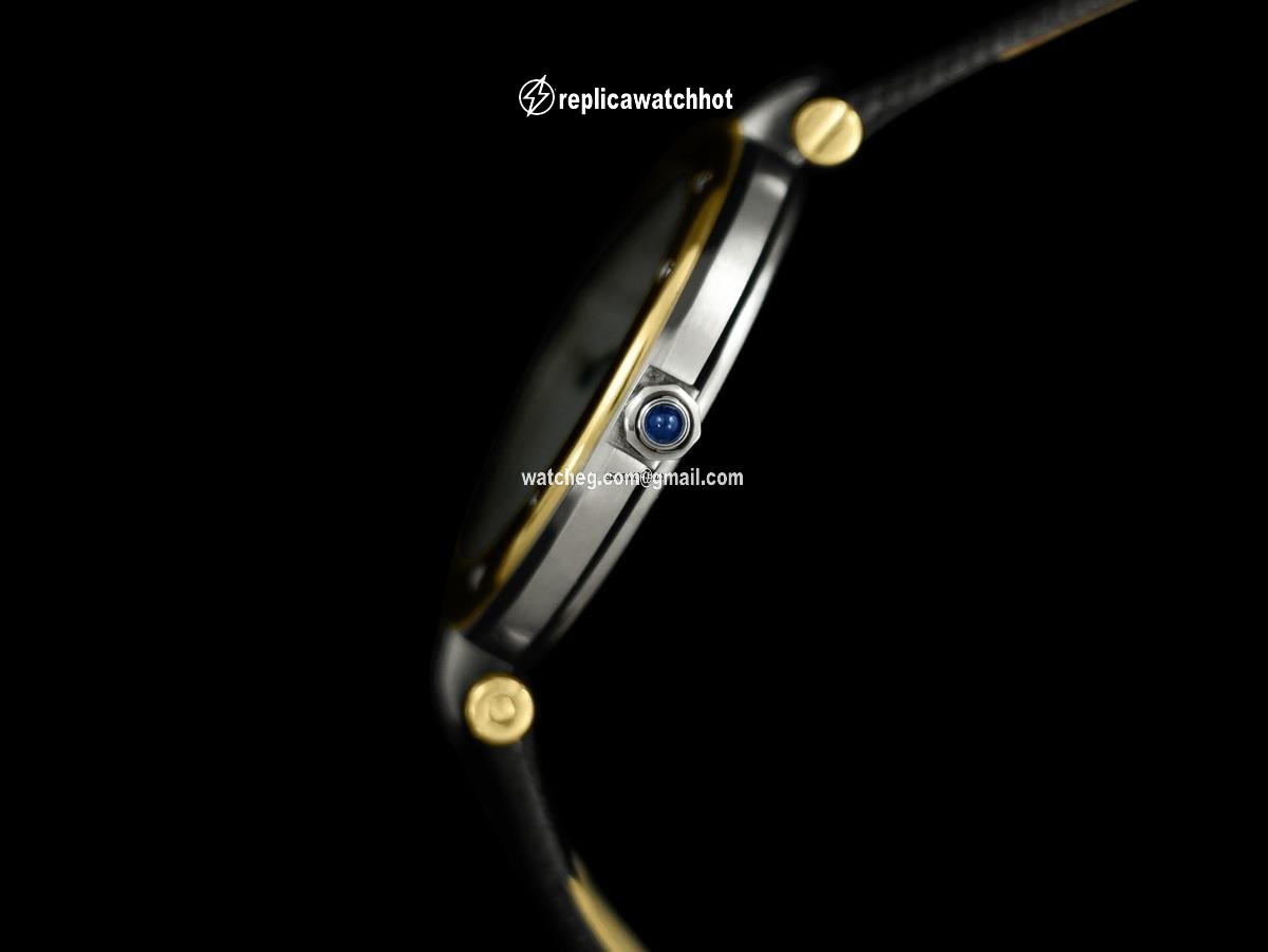 Cartier Santos Mens watch Unisex Quartz Gold Steel 8499ST 3