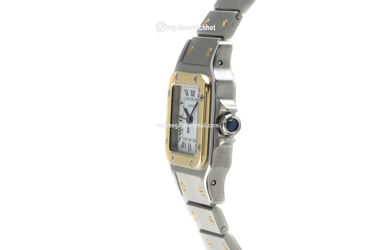 Cartier Santos Womens watch Automatic Gold Steel 0902 3