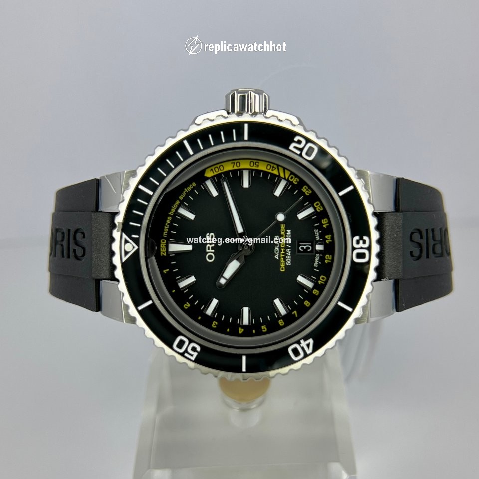 Oris Aquis Depth Gauge Mens watch Unisex Automatic Steel 01 733 7755 4154-Set RS 3