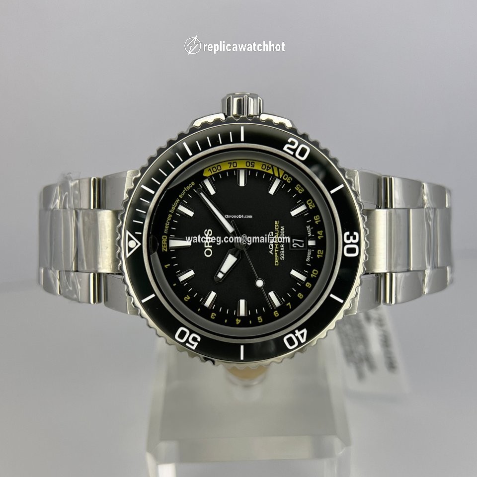 Oris Aquis Depth Gauge Mens watch Unisex Automatic Steel 01 733 7755 4154-Set MB 3