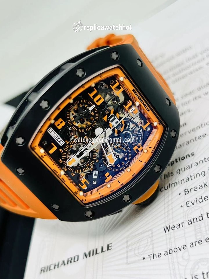 Richard Mille RM 011 Ceramic RM011 Orange Storm 3