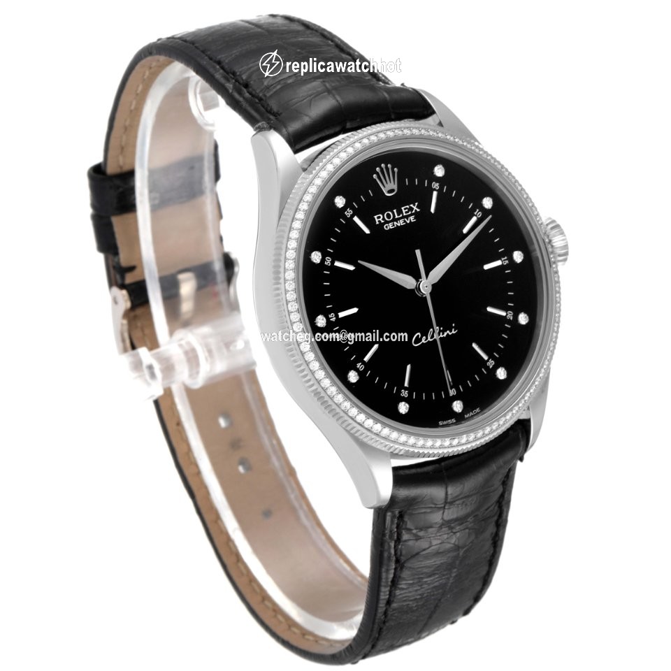Rolex Cellini Time Mens watch Unisex White gold Automatic 50609RBR 3
