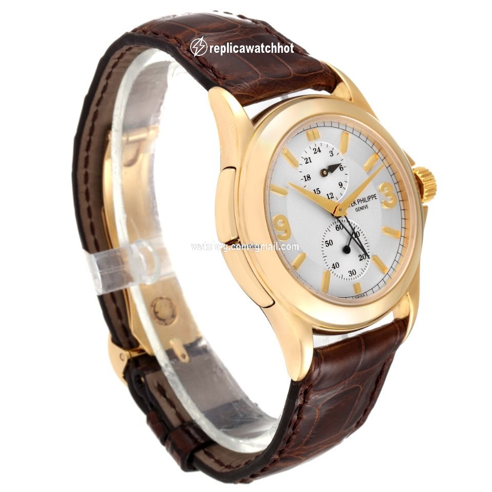 Patek Philippe Travel Time Mens watch Unisex Manual winding Yellow gold 5134J 3