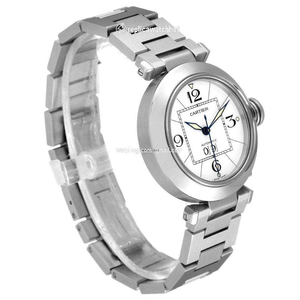 Cartier Pasha C Mens watch Unisex Automatic Steel W31055M7 3