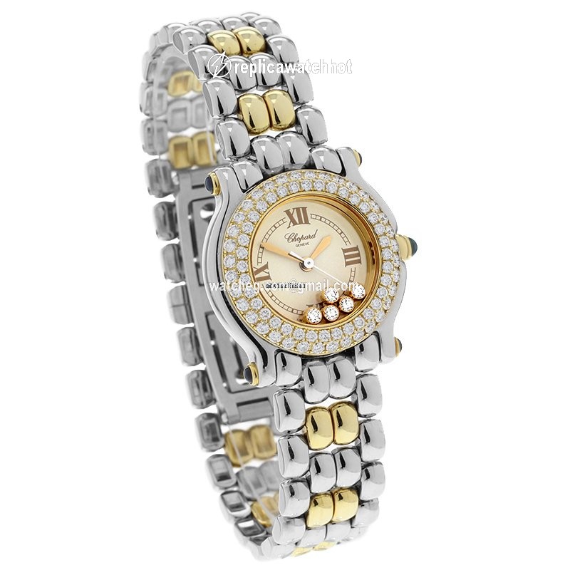 Chopard Happy Sport Womens watch Gold Steel 27 8274-23 3