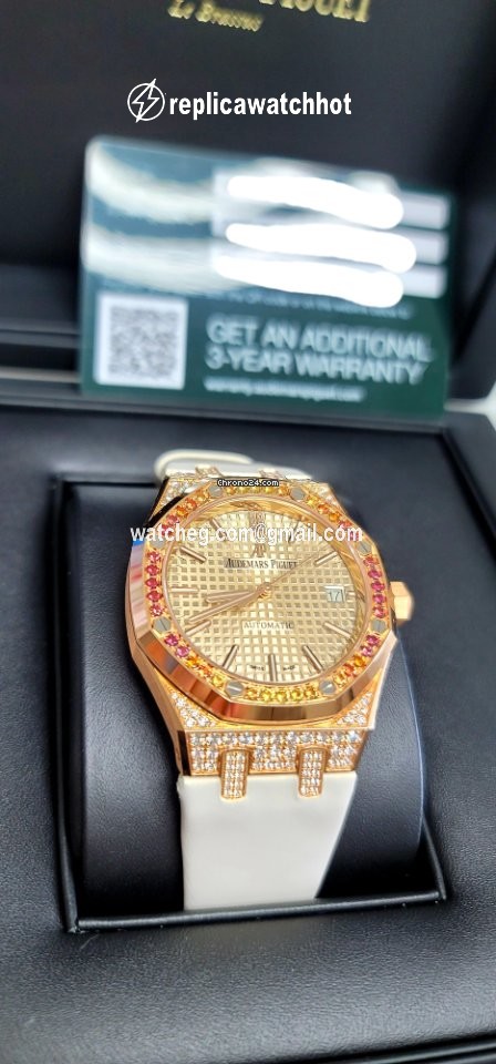Audemars Piguet Royal Oak Lady Womens watch Automatic Rose gold 15452OR.ZY.D038VE.01 3