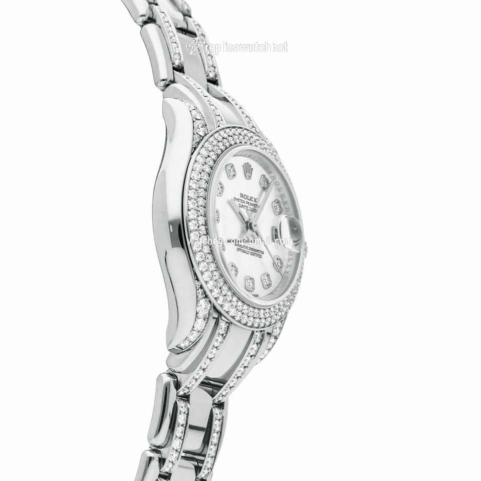 Rolex Lady-Datejust Pearlmaster Womens watch White gold Automatic 80359 3