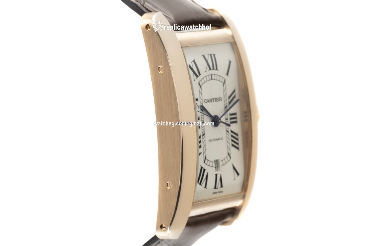 Cartier Tank Americaine Mens watch Unisex Automatic Red gold W2609856 3
