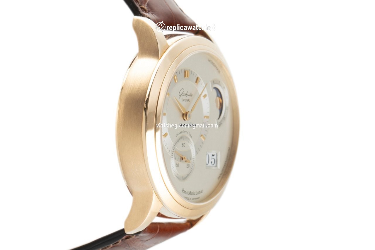 Glashtte Original PanoMaticLunar Mens watch Unisex Automatic Yellow gold 90-02-01-01-04 3