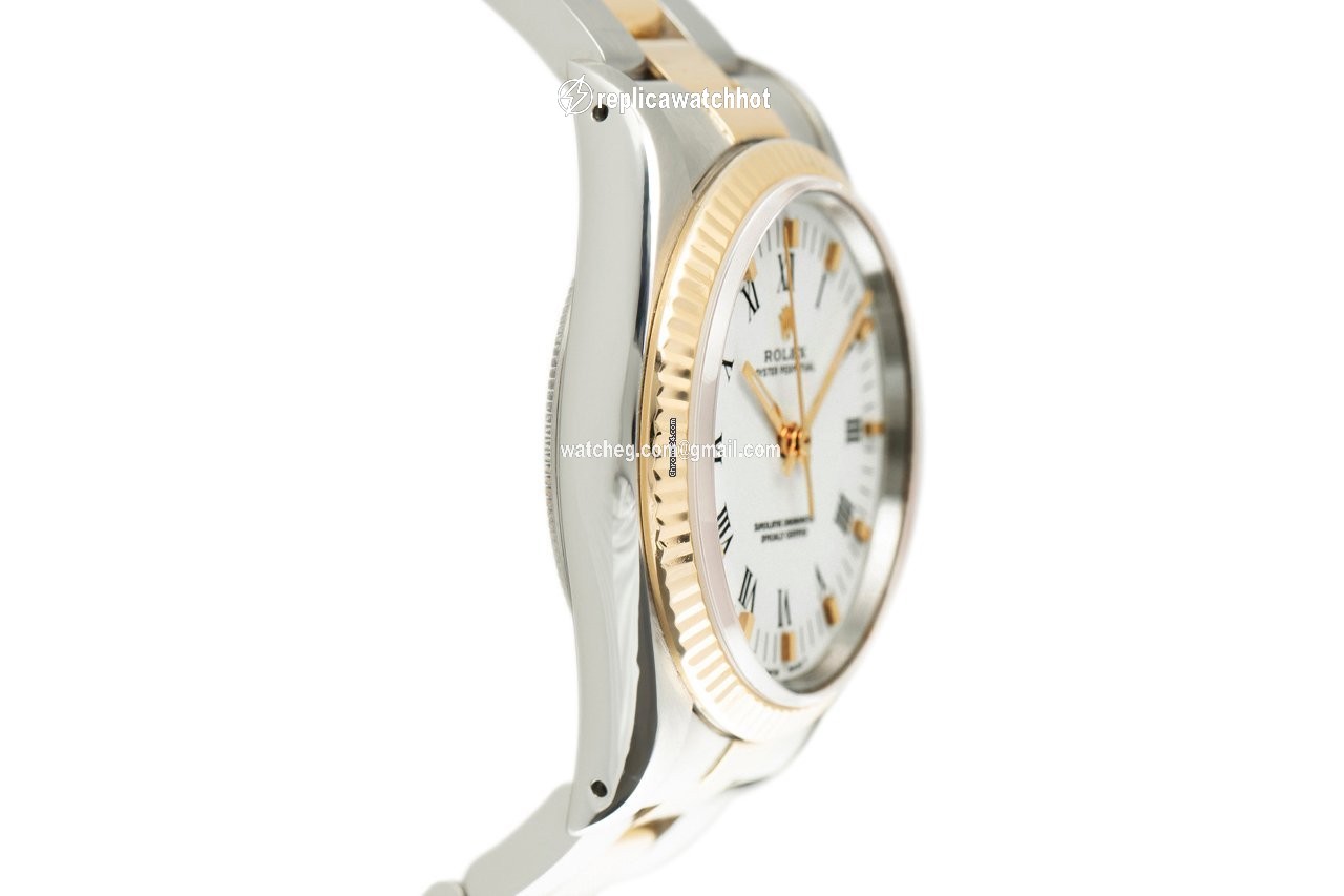 Rolex Oyster Perpetual 34 Mens watch Unisex Gold Steel Automatic 14233 3
