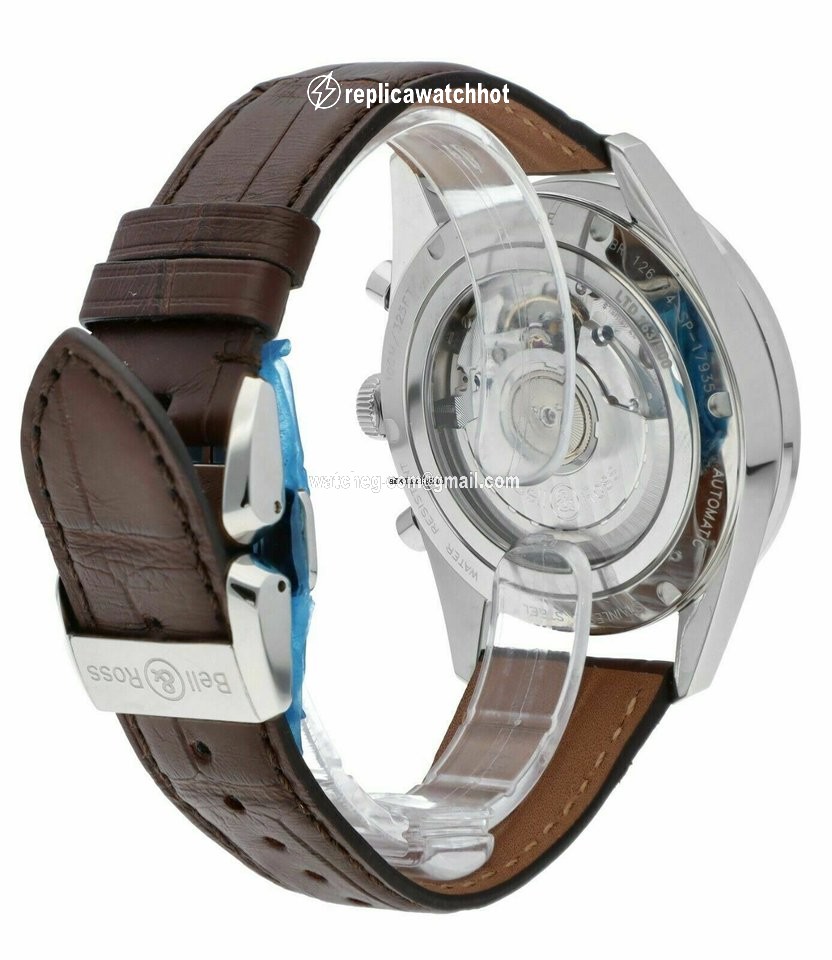 Bell & Ross Vintage Automatic Steel BRG126-BRN-ST SCR 3