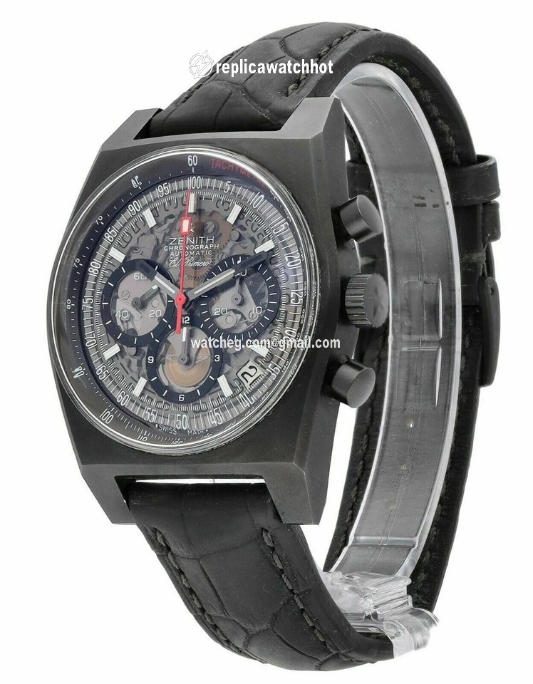 Zenith El Primero New Vintage 1969 Automatic Titanium 96.1969.469 3