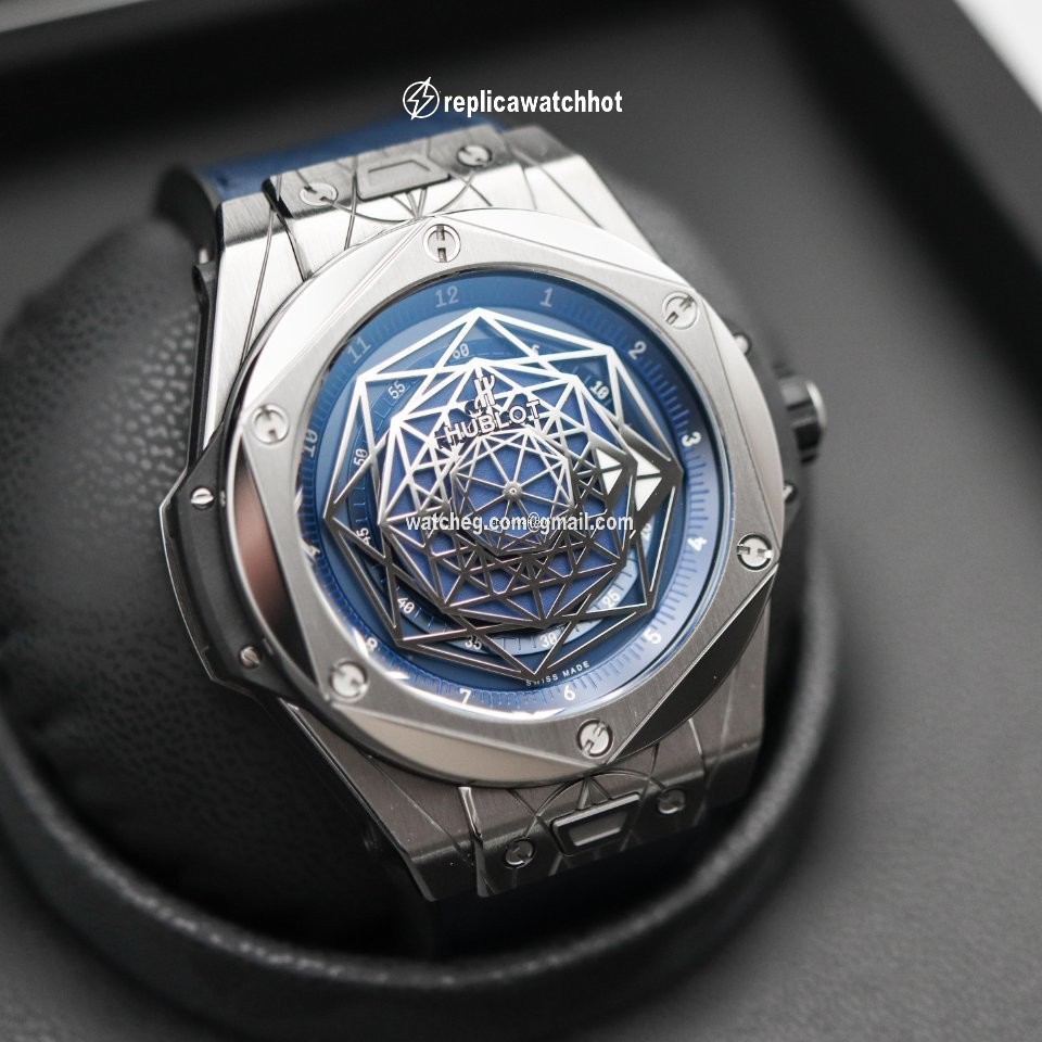 Hublot Big Bang Sang Bleu Mens watch Unisex Automatic Titanium 415.NX.7179.VR.MXM18 3