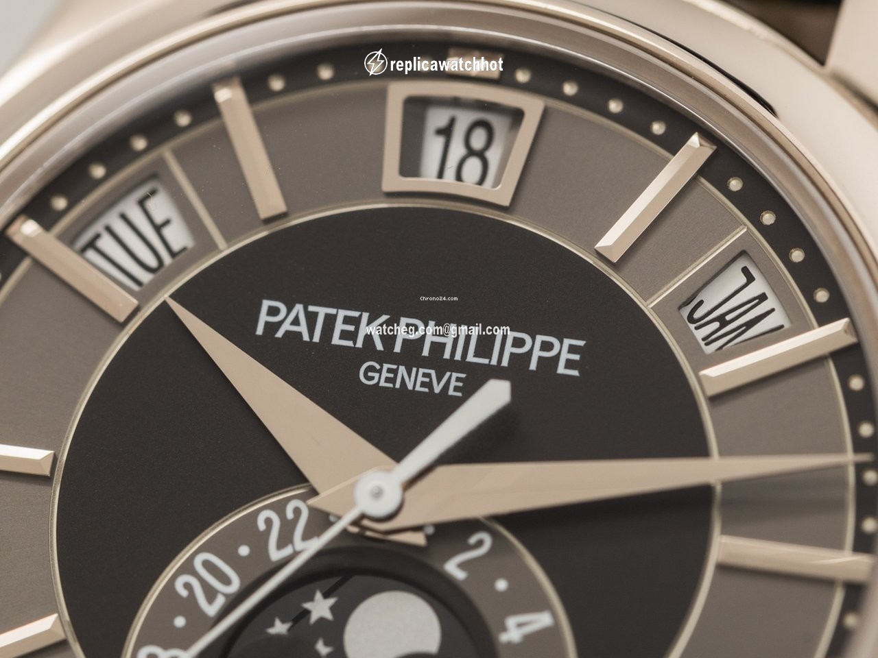 Patek Philippe Annual Calendar Mens watch Unisex Automatic White gold 5205G 3