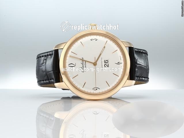 Glashtte Original Sixties Panorama Date Mens watch Unisex Automatic Rose gold 2-39-47-01-01-04 3