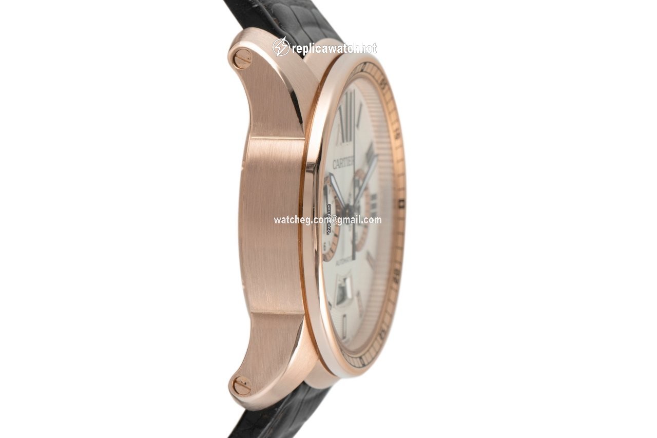 Cartier Calibre de Cartier Chronograph Mens watch Unisex Automatic Red gold W7100044 3