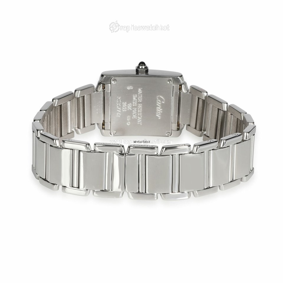 Cartier Tank Francaise Womens watch Quartz White gold W50012S3 3