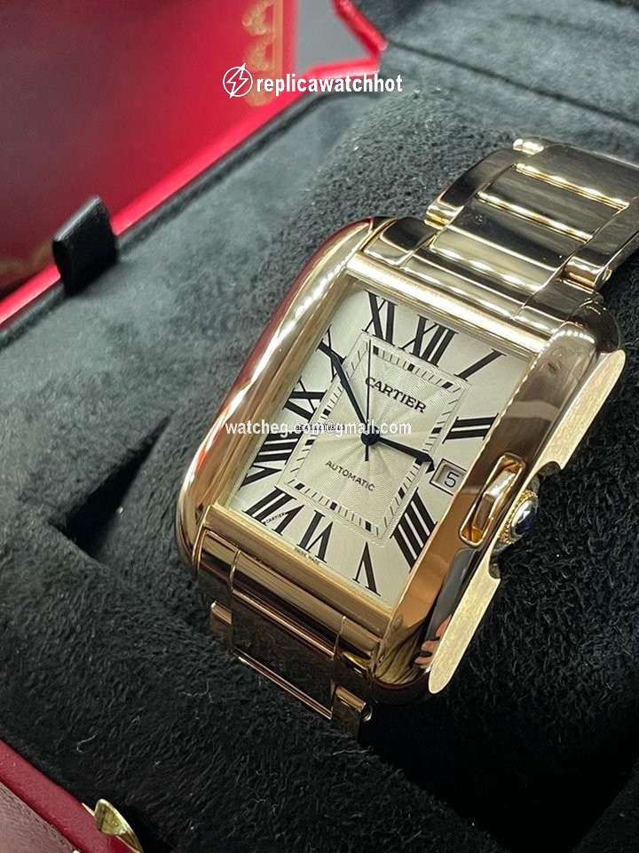 Cartier Tank Anglaise Mens watch Unisex Automatic Rose gold W5310003 3