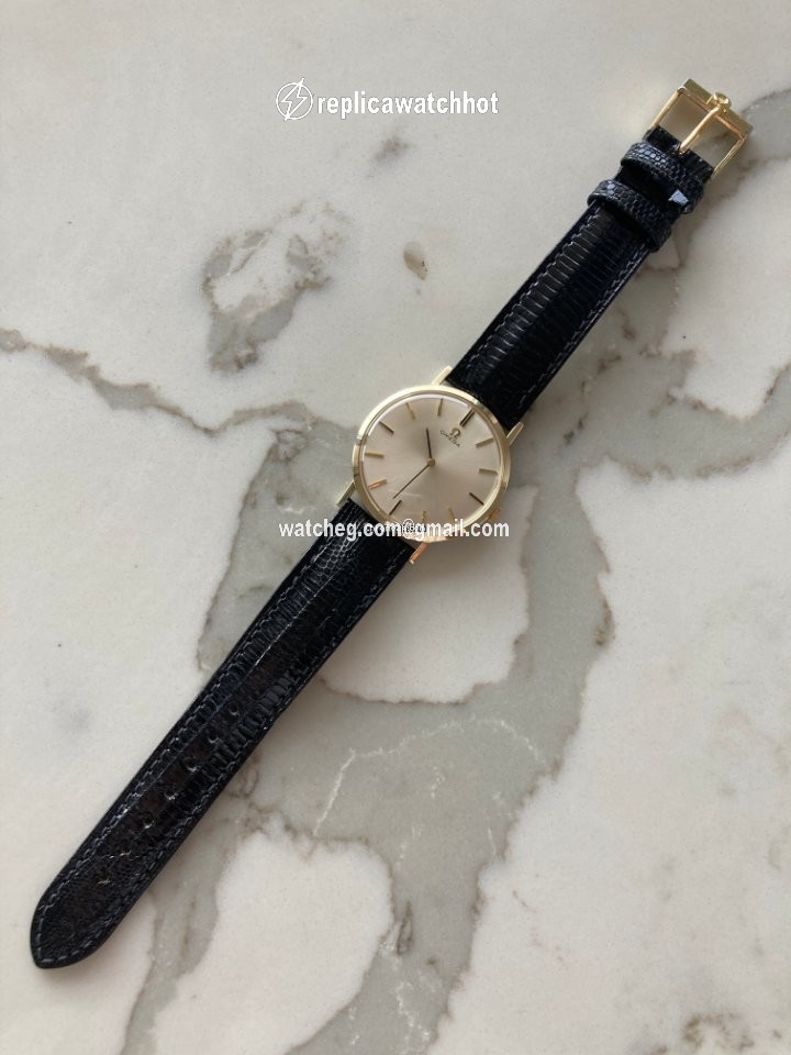 Omega Mens watch Unisex Manual winding Yellow gold 14 k gold 34mm dress watches 3