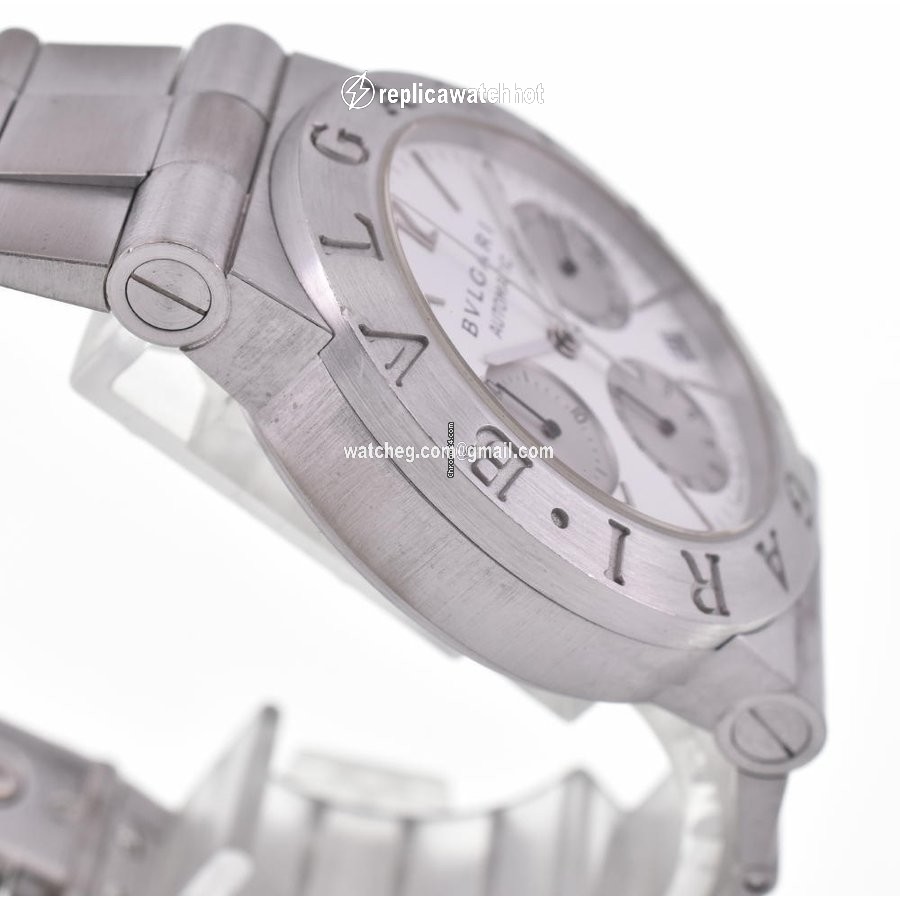 Bulgari Diagono Mens watch Unisex Automatic White gold CHW35G AUTO 3