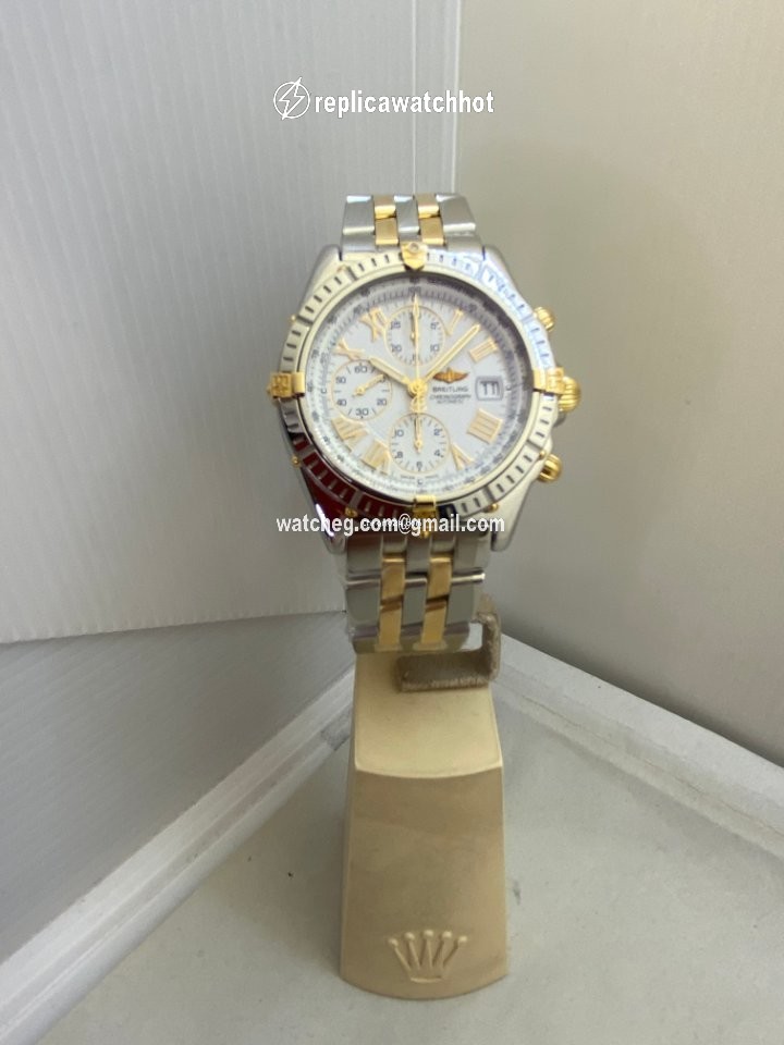 Breitling Crosswind Racing Mens watch Unisex Automatic Gold Steel B13055 3