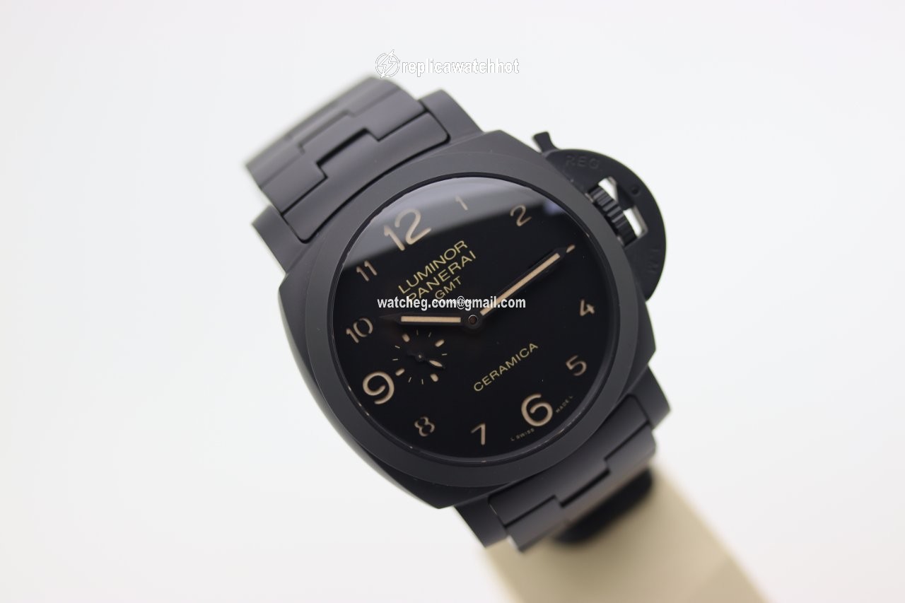 Panerai Luminor 1950 3 Days GMT Automatic Mens watch Unisex Automatic Ceramic PAM 00438 3