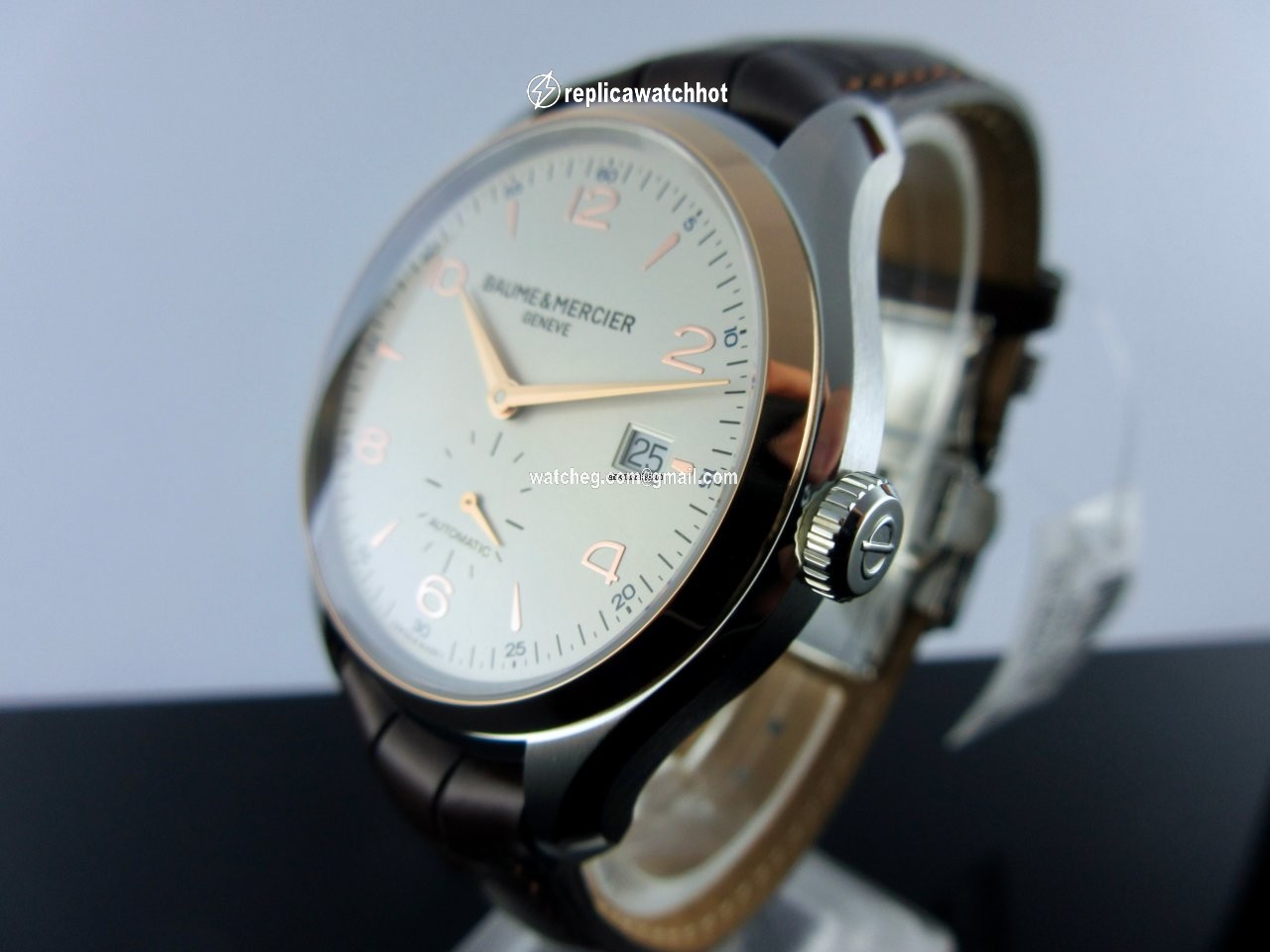 Baume & Mercier Clifton Mens watch Unisex Automatic Gold Steel MOA10139 3