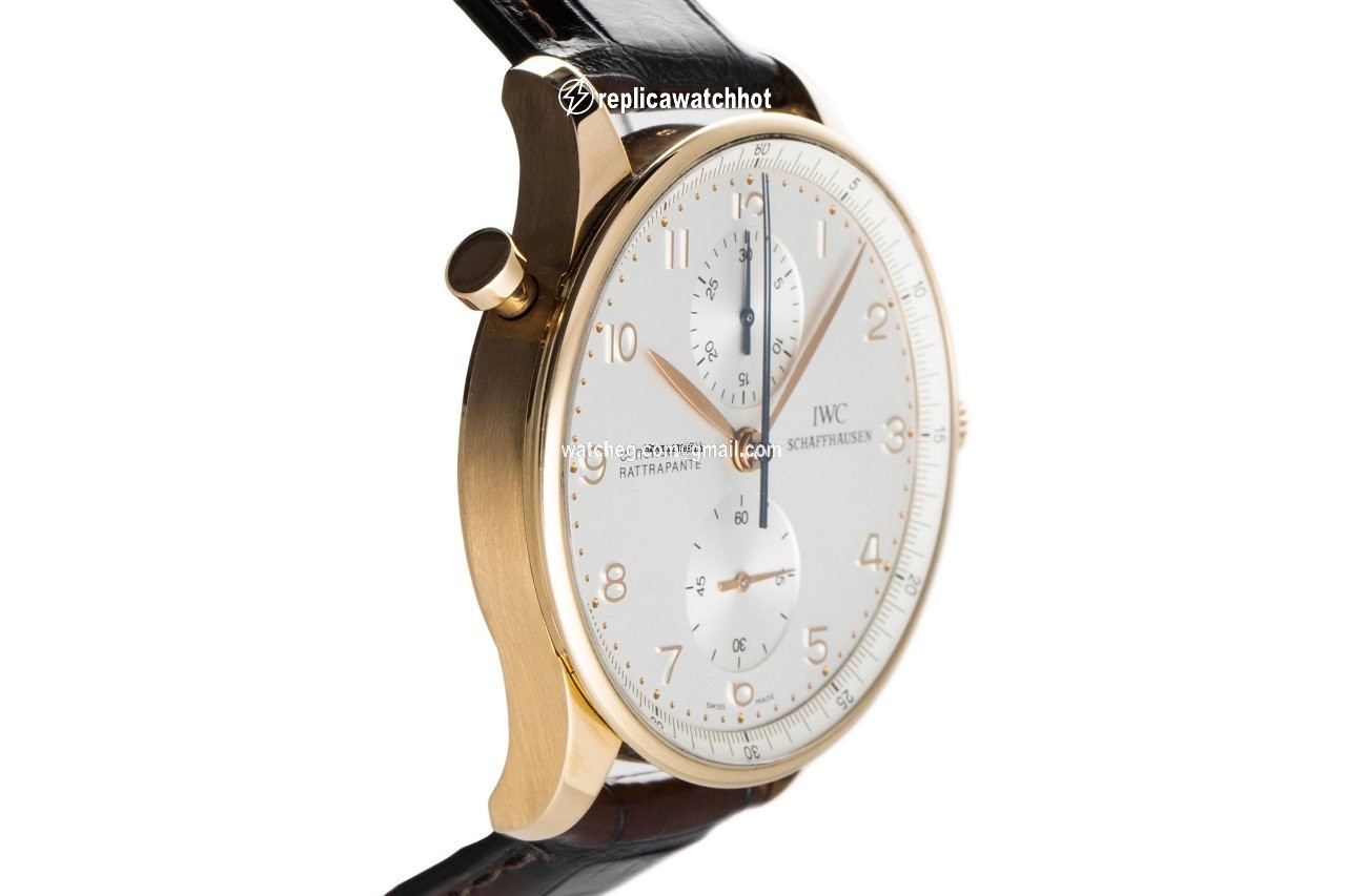 IWC Portuguese Chronograph Mens watch Unisex Manual winding Yellow gold 3712 3