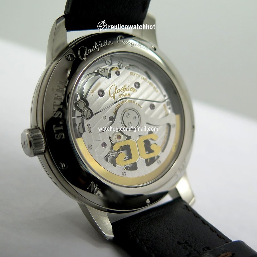 Glashtte Original Senator Observer Mens watch Unisex Automatic Steel 100-14-07-02-30 3